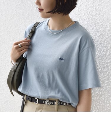 【WEB限定】SHIPS: マイクロ SHIPSロゴ Tシャツ