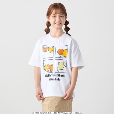 LITTLE TWIN STARS × SHIPS any: リトルツインスターズ プリント TEE <KIDS>