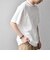 SHIPS any:〈洗濯機可能〉エアロ スケープ メッシュ 鹿の子 リブ Tシャツ◇