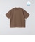 SHIPS:〈接触冷感〉リネン ライク ジャカード ショートスリーブ Tシャツ