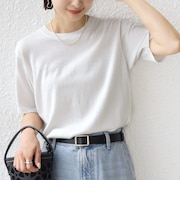 〈手洗い可能〉ラメ ニット ショート スリーブ プルオーバー