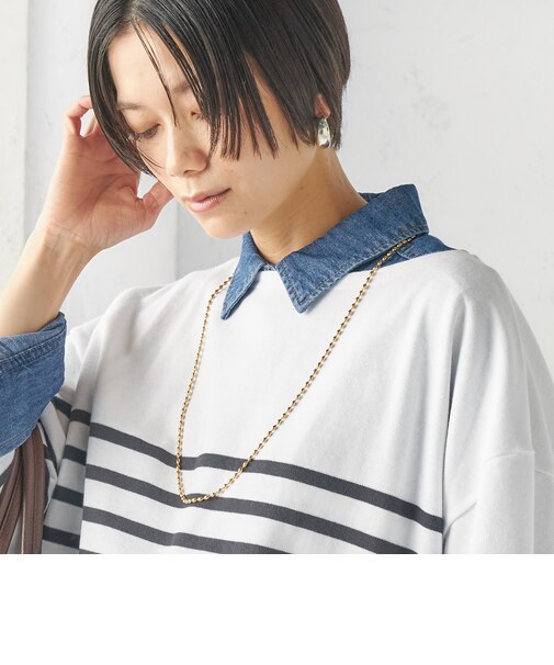 SOAC: ドロップ チェーン ロング ネックレス