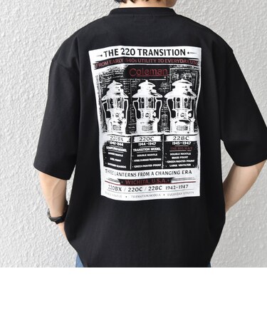 【SHIPS any別注】Coleman: ランタン プリント ロゴ 刺繍 Tシャツ◇