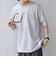 SHIPS any:〈接触冷感/吸水速乾/UVカット/遮熱〉Raylock ダブルフェイス ポケット Tシャツ