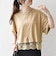 〈洗濯機可能〉ジップ レース ヘム ハーフスリーブ TEE