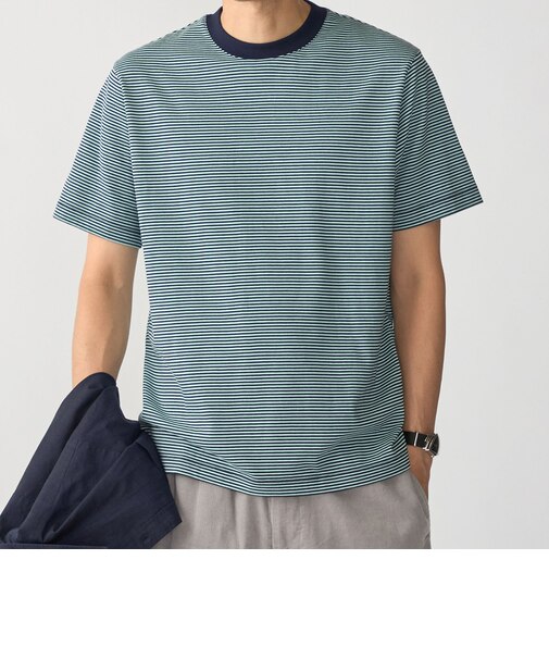 SHIPS:〈消臭〉Deo-Papi(R) ボーダー ショートスリーブ Tシャツ