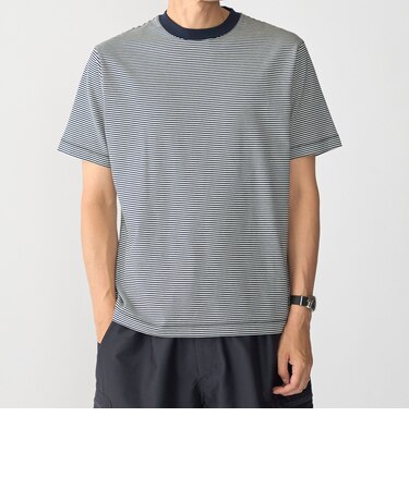 SHIPS:〈消臭〉Deo-Papi(R) ボーダー ショートスリーブ Tシャツ