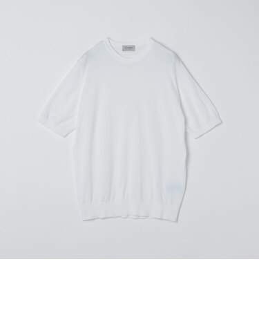 JOHN SMEDLEY: KEMPTON シーアイランド コットン ニット Tシャツ