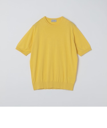 JOHN SMEDLEY: KEMPTON シーアイランド コットン ニット Tシャツ