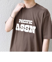 【SHIPS any別注】ONEITA:〈洗濯機可能〉ピグメント ダイ リラックス ロゴ プリント Tシャツ◇