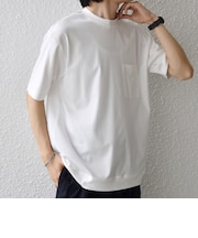 SHIPS any:〈接触冷感/UVカット〉ソフト スムース リラックス ポケット Tシャツ◇