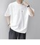 【WEB限定】〈撥水加工〉リラックス ナイロンポケット クルーネック Tシャツ◇