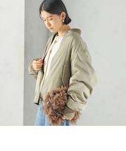 【SHIPS別注】ARMY TWILL: リバーシブル フリース ブルゾン