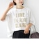 【SHIPS別注】81BRANCA: 5分袖 ロゴ・フォト TEE