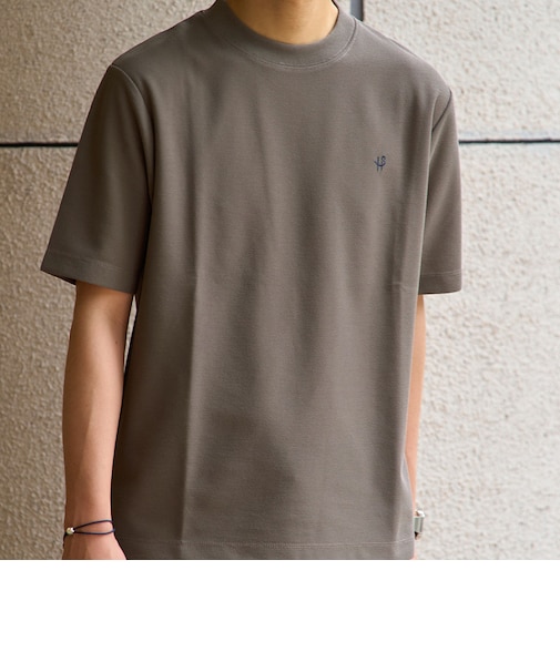 【WEB限定】SHIPS:〈汗染みが目立ちにくい〉カノコ ワンポイント Tシャツ