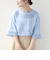 フラワー モチーフ カットワーク レース ショート スリーブ TEE