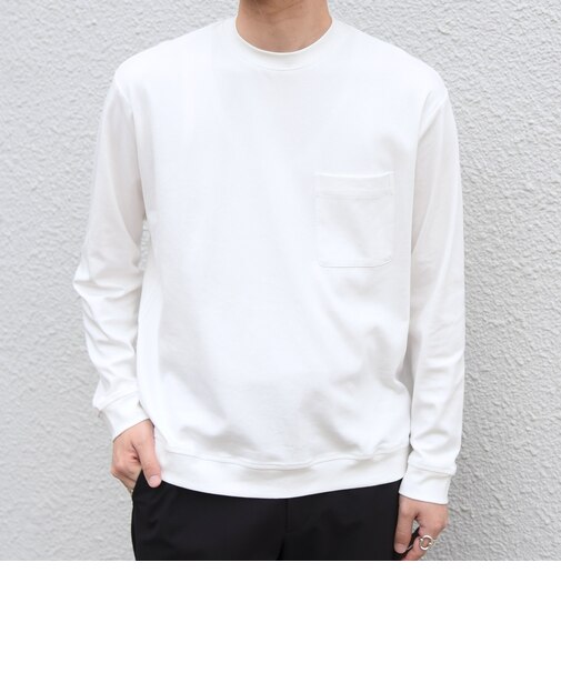〈接触冷感/UVカット〉ソフト スムース リラックス ポケット Tシャツ◇