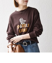 【SHIPS any別注】THE KNiTS:〈洗濯機可能〉ロゴ プリント スウェット 26AW
