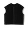 SHIPS Primary Navy Label:ラミー ピンタック フレンチスリーブ ブラウス