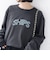 【WEB限定】 SHIPS ラウンド プリント ロゴ ロングスリーブ TEE