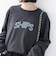 【WEB限定】 SHIPS ラウンド プリント ロゴ ロングスリーブ TEE