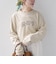 【WEB限定】 SHIPS ラウンド プリント ロゴ ロングスリーブ TEE