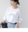 【WEB限定】 SHIPS ラウンド プリント ロゴ ロングスリーブ TEE
