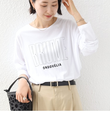 メルティ コットン ロゴ ロング スリーブ TEE