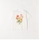 SOMETHING × TOLIGHT:〈洗濯機可能〉フラワー イラスト プリント Tシャツ