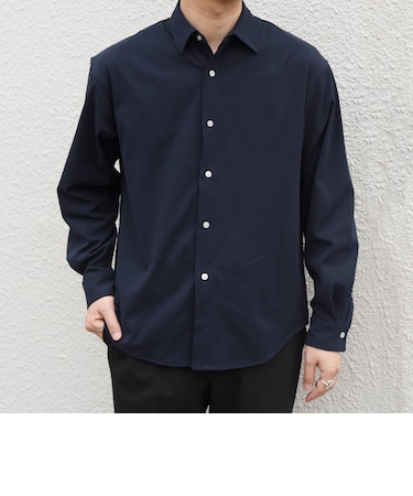 〈吸水速乾〉SORONA(R) ストレッチ ジャージー レギュラーカラー シャツ◇