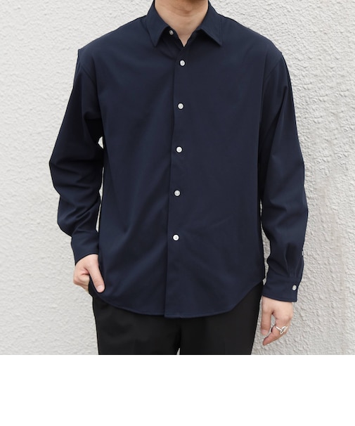 〈吸水速乾〉SORONA(R) ストレッチ ジャージー レギュラーカラー シャツ◇