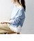 〈洗濯機可能〉レース ヘム アシンメトリー ロングスリーブ TEE