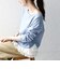 〈洗濯機可能〉レース ヘム アシンメトリー ロングスリーブ TEE