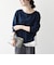 〈洗濯機可能〉レース ヘム アシンメトリー ロングスリーブ TEE