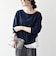 〈洗濯機可能〉レース ヘム アシンメトリー ロングスリーブ TEE