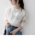 〈手洗い可能〉シアー ワイド トップス  × フレンチ ロゴ TEE