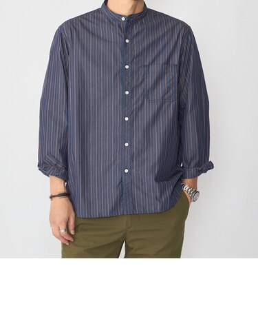 〈MADE IN JAPAN〉タイプライター バンドカラー シャツ