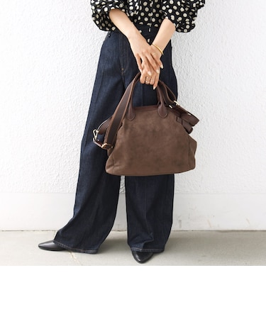 【WEB限定】ライン テープ 素材 コンビ トート バッグ