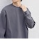 〈洗濯機可能〉ワッフル ワンポイント クルーネック Tシャツ(ロンT)◇