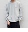【SHIPS any別注】Champion: ワンポイント ロゴ 刺繍 ステッチ クルーネック スウェット◇