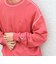 【SHIPS any別注】Champion: ワンポイント ロゴ 刺繍 ステッチ クルーネック スウェット◇