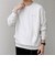 【SHIPS any別注】Champion: ワンポイント ロゴ 刺繍 ステッチ クルーネック スウェット◇