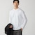 【WEB限定】SHIPS:〈接触冷感/手洗い可能〉100/2 クロスネック ビズ ロングスリーブ Ｔシャツ