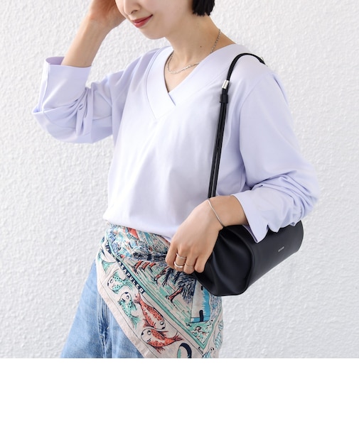【WEB限定】〈ネックが選べる〉オーガニックコットン バリエーション ネック ロングスリーブ TEE