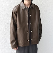 合成皮革 アーバン ポケット コーチ ジャケット◇