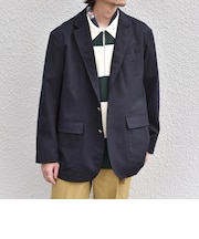 ウール混 ツイル ブレザー ジャケット◇