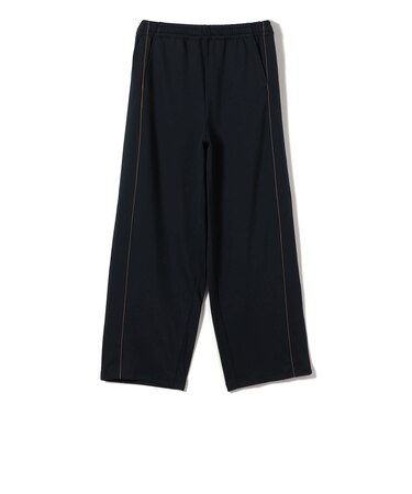 SHIPS Primary Navy Label:〈洗濯機可能〉サテン パイピング ジャージ パンツ