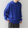 〈手洗い可能〉ウール混 アンチピリング デザインリブ クルーネック ニット◇
