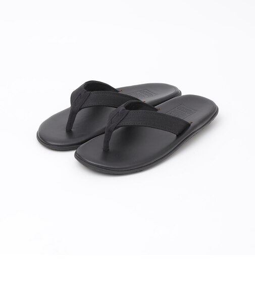 ISLAND SLIPPER x GROWN&SEWN: TONG W/OAK BLACK D