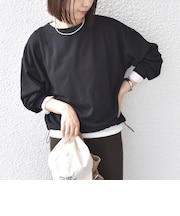 【WEB限定】〈手洗い可能〉ドロスト スウェット◇